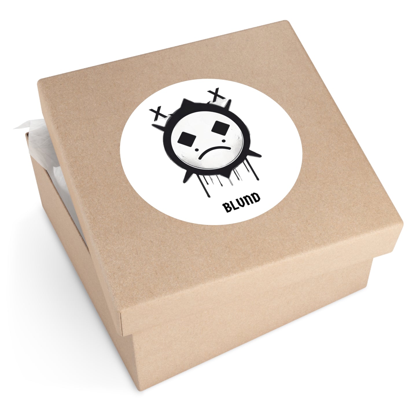 BLVND Round Stickers - White