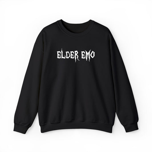 Elder Emo Sweatshirt - Embroidered - Black
