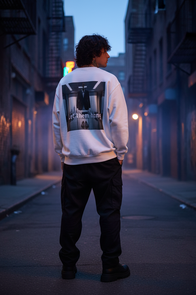 Hanging Suit Sweatshirt