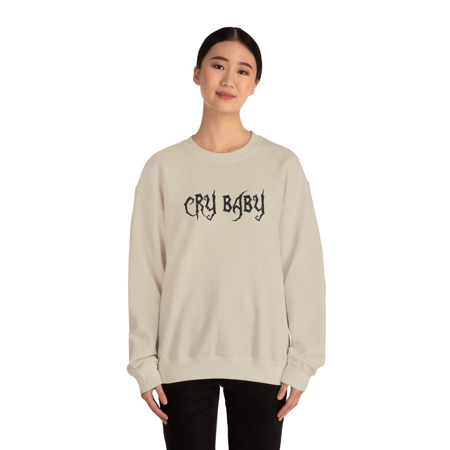 Cry Baby Sweatshirt - Embroidered