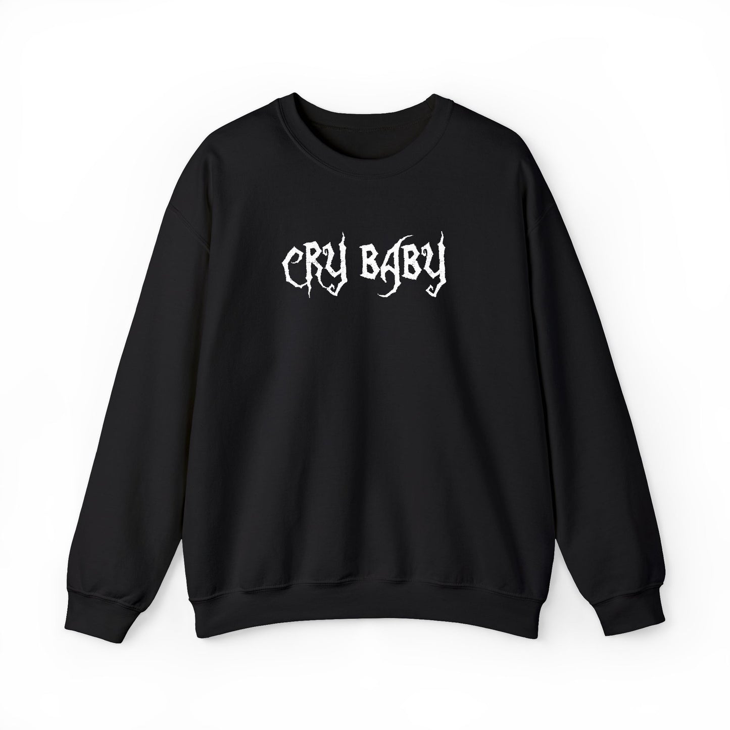 Cry Baby Sweatshirt - Embroidered - Black