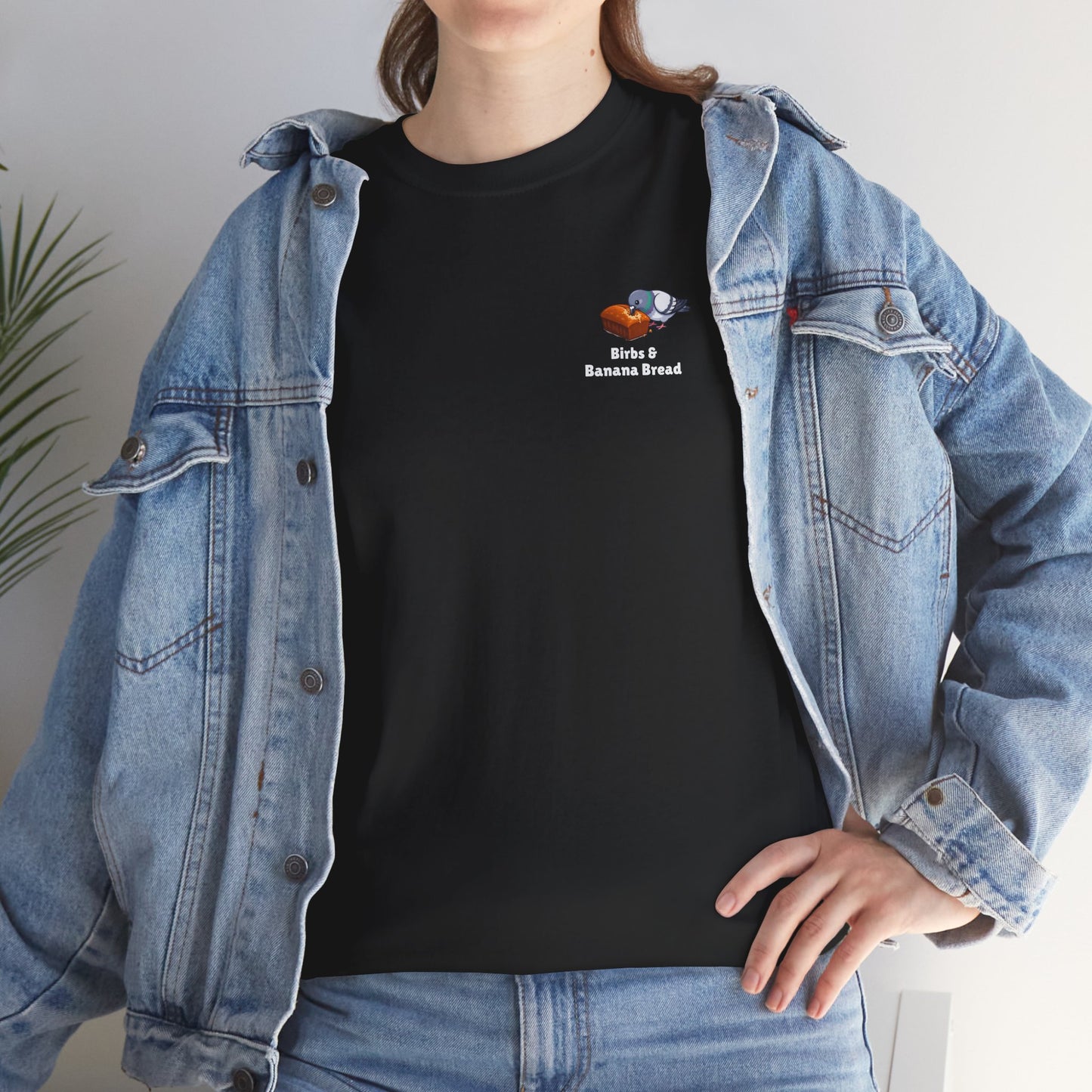 Birbs & Banana Bread Tee - Pigeon
