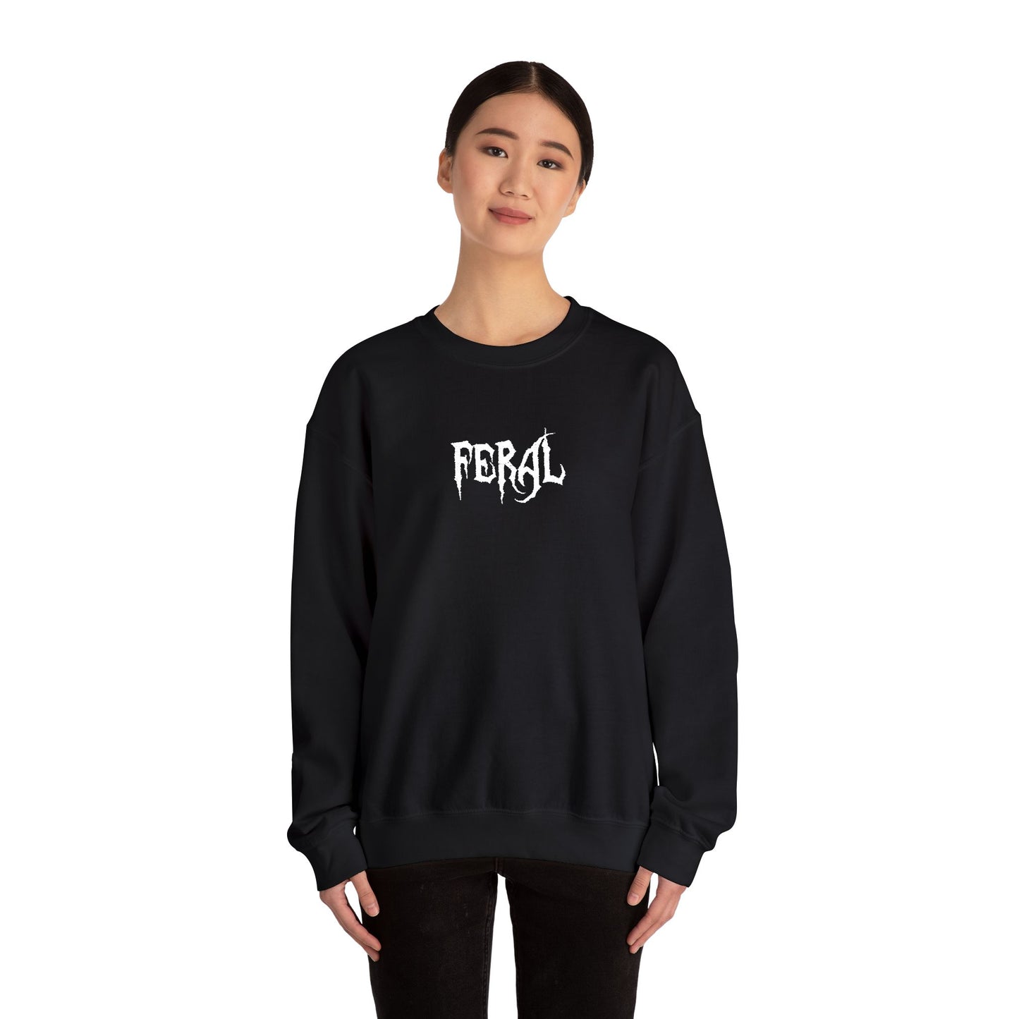 Feral Sweatshirt - Embroidered - Black