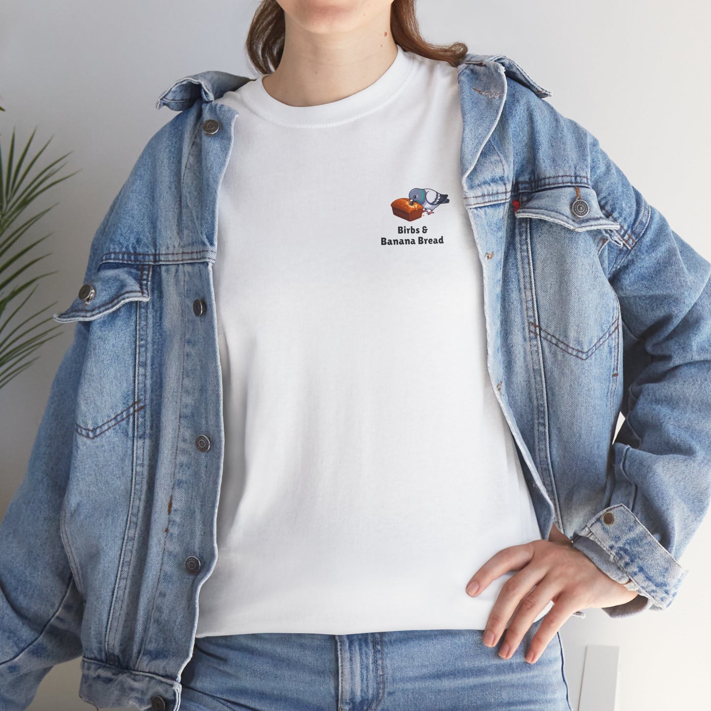 Birbs & Banana Bread Tee - Pigeon