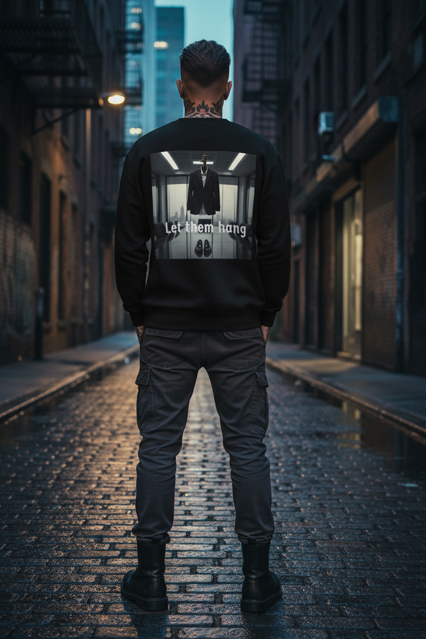 Hanging Suit Sweatshirt