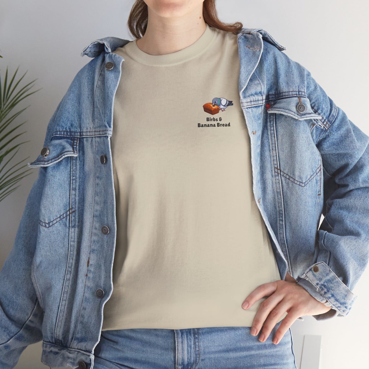 Birbs & Banana Bread Tee - Pigeon